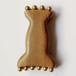 Facial Massage Roller with 20 Brass Beads