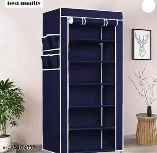 6 Layer shoes organizer Blue Color