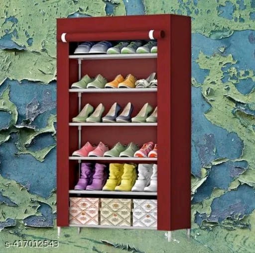 Brown Shoe Rack 6 Layer