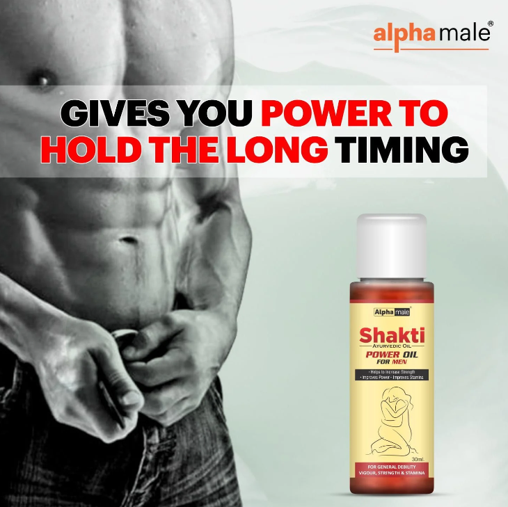 Alpha Male Shakti Ayurvedic Oil for Men | Shakti Massage Oil for Men (30 ML)
