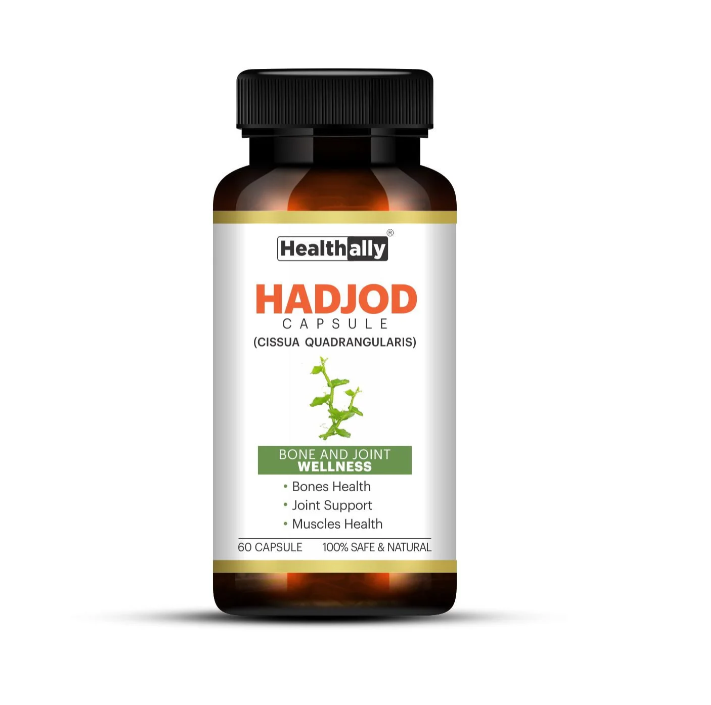 Healthally Hadjod Capsule for Joint Pain | Bones & Joint Strength Capsule (60 Cap)