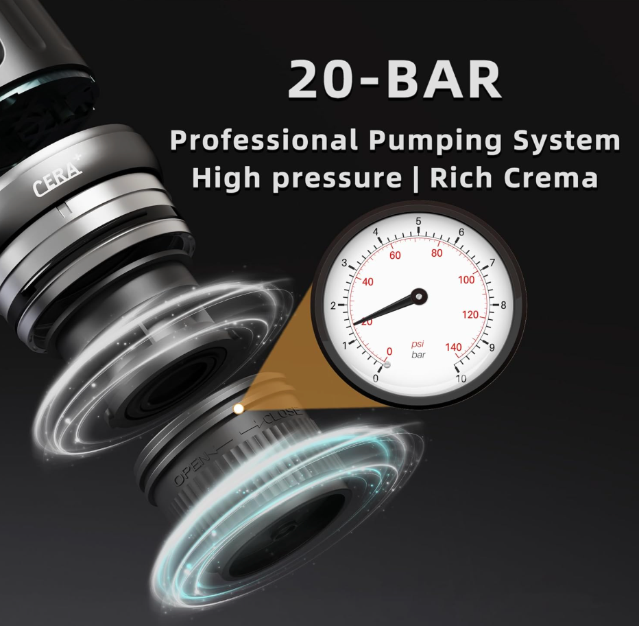 2 in 1 Portable Espresso Machine