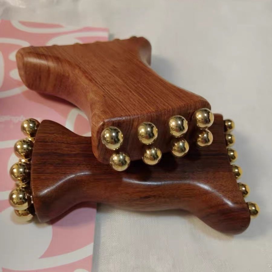 Facial Massage Roller with 20 Brass Beads