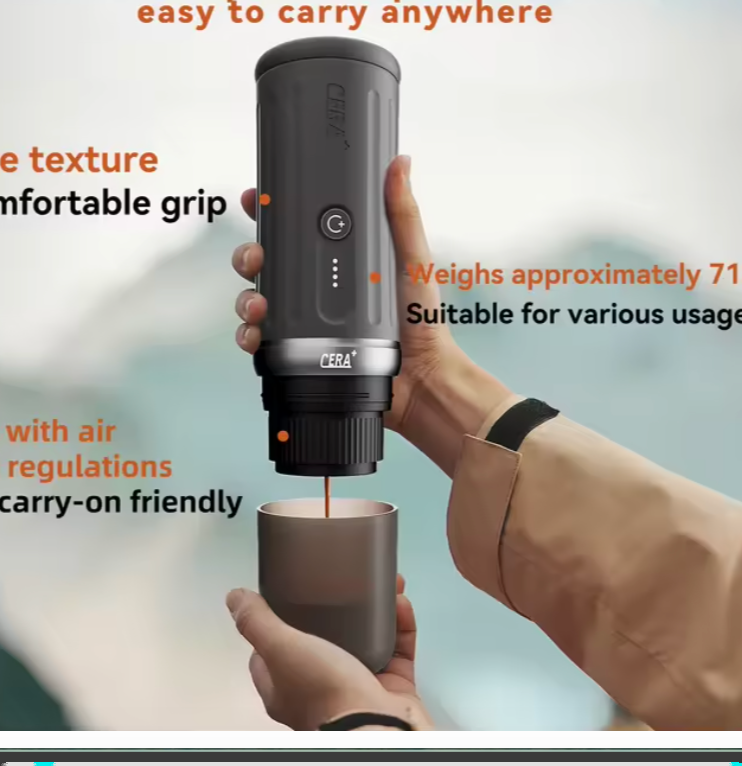 2 in 1 Portable Espresso Machine